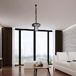 Подвесной светильник с серым металлическим плафоном Capability варинант исполнения - 2 | Loft Concept в Екатеринбурге