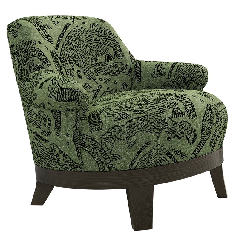 Кресло Turin Green Зеленый Коричневый в Екатеринбурге | Loft Concept 