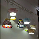 Подвесные светильники в виде чаши с цветочным орнаментом Flower Reversal варинант исполнения - 8 | Loft Concept в Екатеринбурге