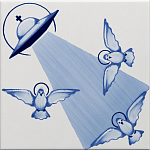 Плитка с узором НЛО варинант исполнения - 2 | Loft Concept в Екатеринбурге