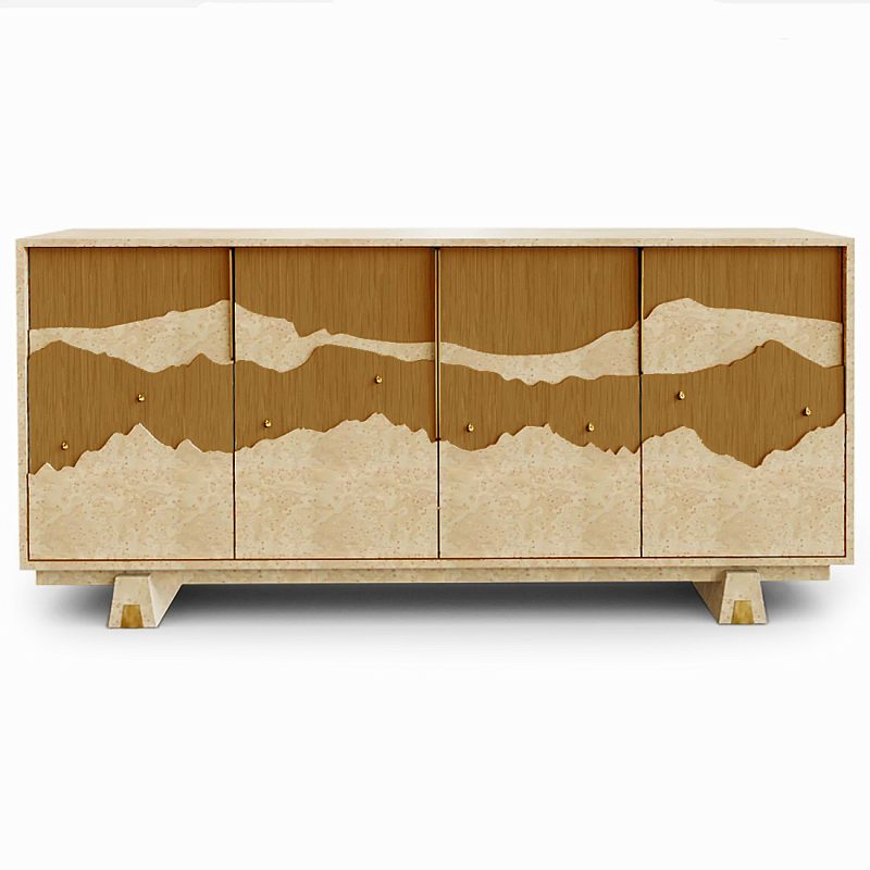 Буфет Okinawa Ginger Large Бежевый Горчичный Золотой в Екатеринбурге | Loft Concept 