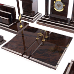 Настольный письменный набор из природного камня обсидиана Team leader варинант исполнения - 2 | Loft Concept в Екатеринбурге