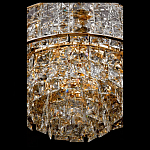 Люстра хрустальная в неоклассическом стиле на золотистом каркасе Majesty варинант исполнения - 4 | Loft Concept в Екатеринбурге