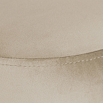 Банкетка круглая бежевый велюр на 4-х металлических ножках черного цвета SANJAY варинант исполнения - 4 | Loft Concept в Екатеринбурге