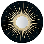 Настенное круглое зеркало Romilly Round Mirror Black варинант исполнения - 1 | Loft Concept в Екатеринбурге