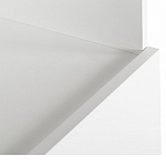 Стеллаж книжный белый с 3-мя открытыми полками и дверкой Strict Lines варинант исполнения - 3 | Loft Concept в Екатеринбурге