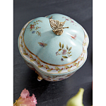 Шкатулка голубого цвета с цветочными орнаментами Blue Garden варинант исполнения - 4 | Loft Concept в Екатеринбурге