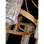 Люстра двухъярусная круглая с текстурными цилиндрическими плафонами Glimpse варинант исполнения - 8 | Loft Concept в Екатеринбурге