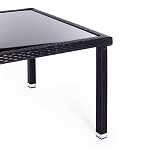 Обеденный комплект из искуственного ротанга Vintara черный варинант исполнения - 10 | Loft Concept в Екатеринбурге