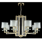 Люстра с 8-ю цилиндрическими плафонами из стекла Laurent варинант исполнения - 3 | Loft Concept в Екатеринбурге