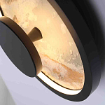 Бра круглое светодиодное с черной рамкой Stone Circle варинант исполнения - 2 | Loft Concept в Екатеринбурге