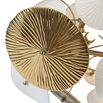 Люстра с белыми и золотистыми цветами Dahlia Flowers Lamp варинант исполнения - 6 | Loft Concept в Екатеринбурге