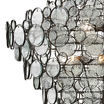 Люстра с каскадом из круглых прозрачных декоративных элементов Harmony of Light варинант исполнения - 1 | Loft Concept в Екатеринбурге