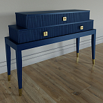 Премиальная Консоль с тремя ящиками Elsa Dreams Blue варинант исполнения - 1 | Loft Concept в Екатеринбурге