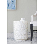 Приставной столик с рисунком из раковин устриц Bone Inlay варинант исполнения - 5 | Loft Concept в Екатеринбурге