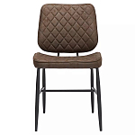 Стул с темно-коричневой обивкой из экокожи Benderson варинант исполнения - 1 | Loft Concept в Екатеринбурге