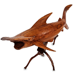 Статуэтка акула-молот деревянная Hammer варинант исполнения - 1 | Loft Concept в Екатеринбурге