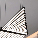 Люстра в виде распахнутых крыльев из тонких металлических планок Flight of Freedom варинант исполнения - 10 | Loft Concept в Екатеринбурге