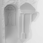 Встраиваемый в стену гипсовый светильник под покраску в античном стиле Antiquity Athena варинант исполнения - 8 | Loft Concept в Екатеринбурге