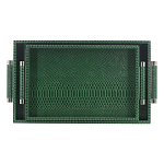 Комплект из двух прямоугольных подносов зеленого цвета Serpent варинант исполнения - 1 | Loft Concept в Екатеринбурге