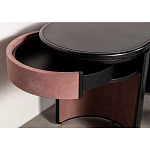 Дизайнерский письменный стол овальной формы с 2-мя выдвижными ящиками по бокам Parsec варинант исполнения - 4 | Loft Concept в Екатеринбурге