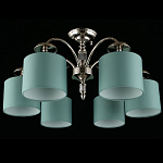 Люстра потолочная Nikoletta с бирюзовым плафоном варинант исполнения - 2 | Loft Concept в Екатеринбурге