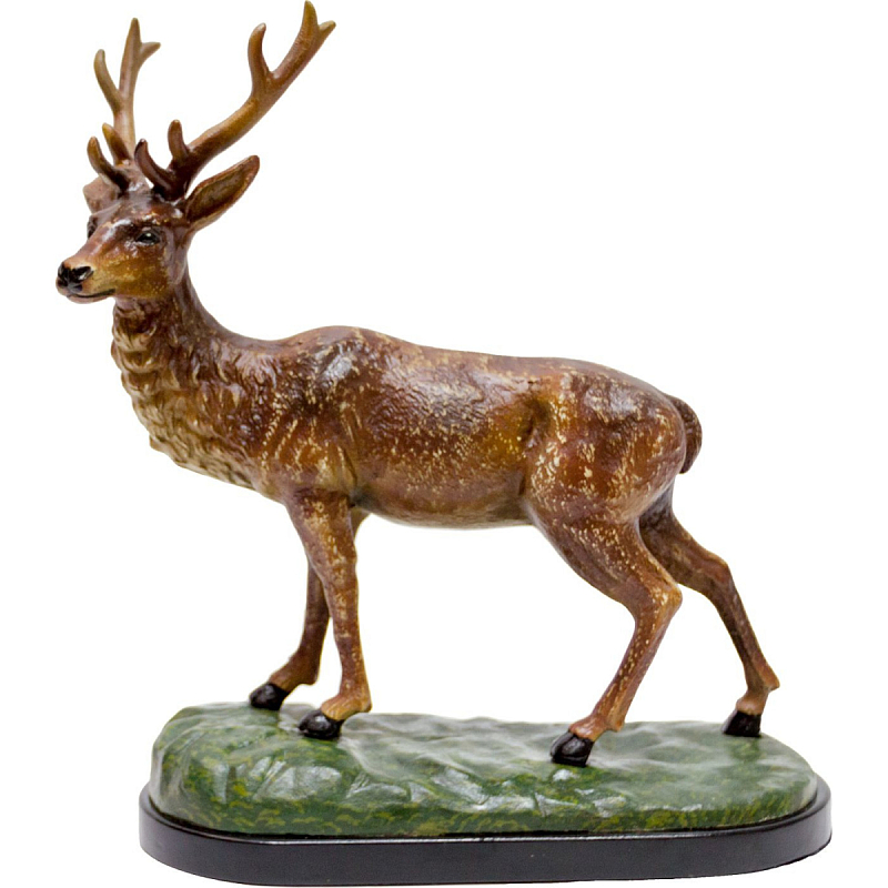 Фигурка Deer made of porcelain L Черный Зеленый Коричневый Фигурка Deer made of porcelain L Черный Зеленый Коричневый в Екатеринбурге | Loft Concept