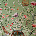 Обои ручная роспись Belvoir Pistachio варинант исполнения - 4 | Loft Concept в Екатеринбурге