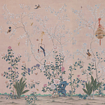 Обои ручная роспись Cecily pink варинант исполнения - 1 | Loft Concept в Екатеринбурге