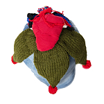 Подушка из джинсовой одежды и вязания Heart&Brain варинант исполнения - 1 | Loft Concept в Екатеринбурге