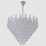 Люстра с подвесками из рифленного стекла в форме капель Textured Glass Chandelier варинант исполнения - 12 | Loft Concept в Екатеринбурге