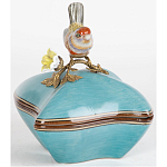 Фарфоровая шкатулка с птицей Eden Garden Blue варинант исполнения - 2 | Loft Concept в Екатеринбурге