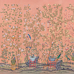 Обои ручная роспись Belvoir Apricot  варинант исполнения - 1 | Loft Concept в Екатеринбурге