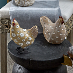 Статуэтка курица с текстурной поверхностью бежевого цвета Rustic Chicken варинант исполнения - 4 | Loft Concept в Екатеринбурге