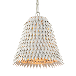 Подвесной светильник белый металлический в форме колокола White Natural Lines варинант исполнения - 2 | Loft Concept в Екатеринбурге