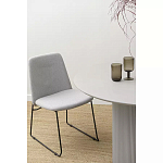 Стул мягкий светло-серый Chair Gray Runners варинант исполнения - 9 | Loft Concept в Екатеринбурге