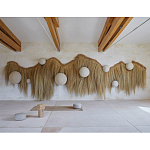 Большая дизайнерская Инсталляция из соломы RAFFIA Installation  варинант исполнения - 3 | Loft Concept в Екатеринбурге