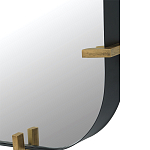 Зеркало настенное в черной металлической раме Mirror Cardinal варинант исполнения - 2 | Loft Concept в Екатеринбурге