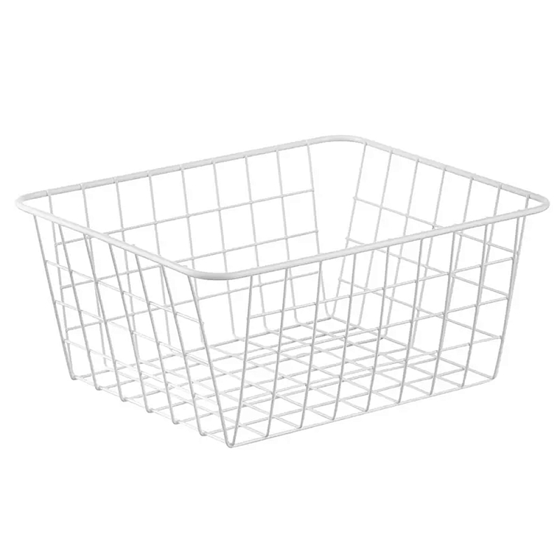 Корзина для хранения железная Iron Basket S Белый Черный Корзина для хранения железная Iron Basket S Белый Черный в Екатеринбурге | Loft Concept