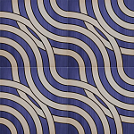 Дизайнерская плитка с узором Круги  варинант исполнения - 1 | Loft Concept в Екатеринбурге