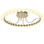 Люстра кольцевая потолочная с круглыми плафонами белого цвета PEARLS Suspension 60 варинант исполнения - 2 | Loft Concept в Екатеринбурге
