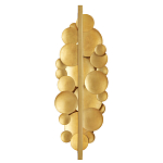 Бра светодиодное из многослойных золотых дисков Metal Disc Chandelier варинант исполнения - 2 | Loft Concept в Екатеринбурге