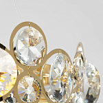 Люстра подвесная из золотых колец 57 см Golden Circles варинант исполнения - 7 | Loft Concept в Екатеринбурге