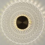 Бра в форме диска Loggia White Patterns Acrylic Wall Lamp варинант исполнения - 2 | Loft Concept в Екатеринбурге