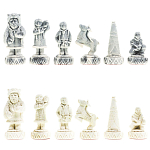Шахматы Северные народы в ларце из натурального бука Decorative Thematic Chess  варинант исполнения - 5 | Loft Concept в Екатеринбурге