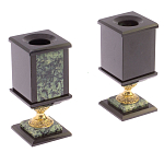 Настольный письменный набор из нефрита на ножках Executive Recruitment варинант исполнения - 3 | Loft Concept в Екатеринбурге