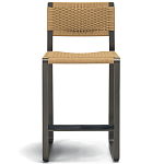 Дизайнерский стул с каркасом из металла с плетеными сиденьем и спинкой GREEN POINT Chair варинант исполнения - 16 | Loft Concept в Екатеринбурге