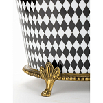 Фарфоровое кашпо Black and white square варинант исполнения - 4 | Loft Concept в Екатеринбурге