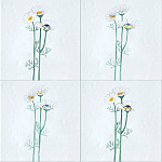 Плитка с узором Ромашки варинант исполнения - 1 | Loft Concept в Екатеринбурге