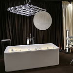 Люстра подвесная с тонкой металлической конструкцией цвета хром Quasar варинант исполнения - 8 | Loft Concept в Екатеринбурге